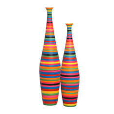 Vasos Decorativos Faenza Coloridos para Salas e Hall