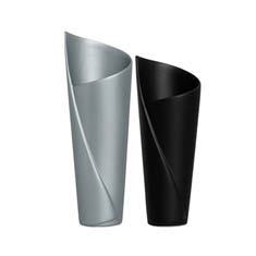 Vasos Florença Cinza e Preto