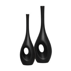 Vaso Decorativo Arabella Preto Fosco