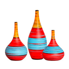 Trio de Vasos Decorativos Jasmim Euforia para Salas
