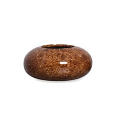 Cachepot Marrom Vaso Decorativo de Mesa